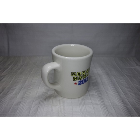 Waffle House 2012 Patriotic Coffee Mug Cup America The Beautiful Red White Blue - Picture 5 of 11